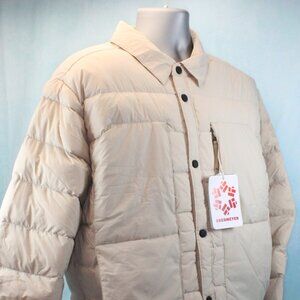 OBERMEYER Explorer Down Filled Shirt Full Snap Jacket Men's Size XL